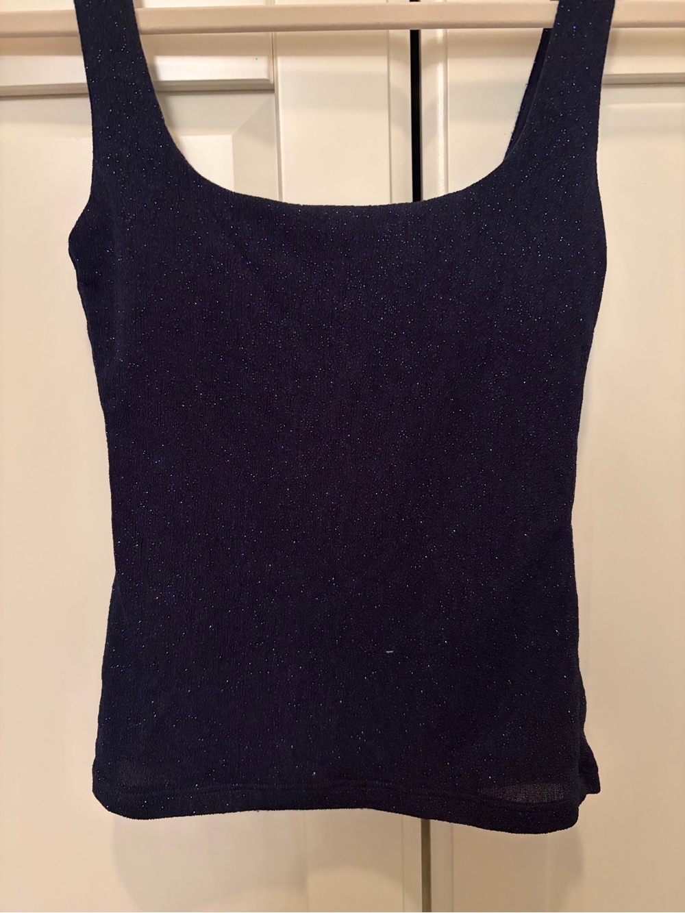 Subdued Sparkle Tank Top - Navy Blue WORN ONCE
